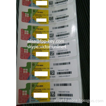 Genuin Win 10 pro oem coa 32/64bit free shipping DHL
